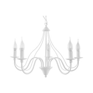 Lustră pe lanț MINERWA 5 5xE14/40W/230V alb imagine