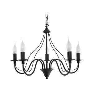 Lustră pe lanț MINERWA 5 5xE14/40W/230V negru imagine