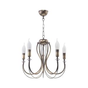 Jupiter 1634 - Lustră pe lanț MELANI 5xE14/40W/230V alamă patină imagine