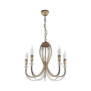 Jupiter 1611 - Lustră pe lanț MELODY 5xE14/40W/230V alamă patină imagine