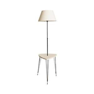 Lampadar cu masă 1xE27/40W/230V negru/crem imagine