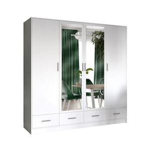 Dulap cu oglindă SANNA 200x215 cm, alb imagine