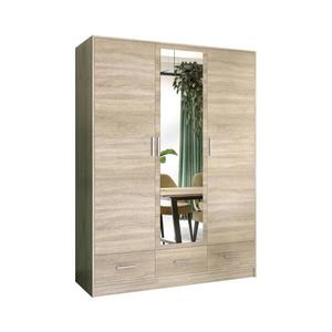 Dulap cu oglindă SANNA 150x215 cm, stejar Sonoma imagine