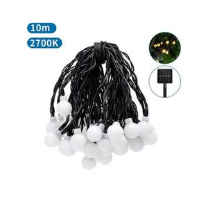 Instalație LED solară decorativă 50xLED/8 funcții 12m IP65 alb cald imagine