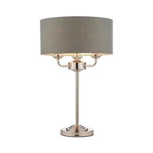 Lampă de masă Endon 99149 HIGHCLERE 3xE14/18W/230V gri/crom lucios imagine