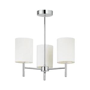 Lustră pe tijă Endon 56642 BRIO 3xE14/40W/230V crom lucios/alb imagine