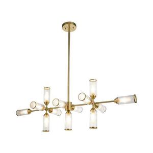 Lustră pe tijă Endon 106259 TOUR 13xG9/3W/230V alamă imagine