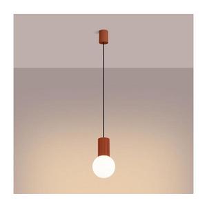 Lustră pe cablu SL.1729 HALO 1xG9/8W/230V d. 12 cm portocaliu imagine