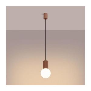 Lustră pe cablu SL.1734 HALO 1xG9/8W/230V d. 12 cm maro imagine