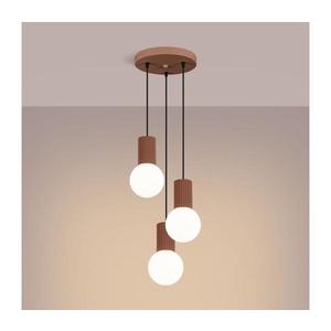 Lustră pe cablu SL.1735 HALO 3xG9/8W/230V d. 25 cm maro imagine