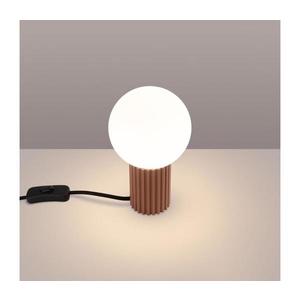 Lampă de masă SL.1736 HALO 1xG9/8W/230V d. 12 cm maro imagine