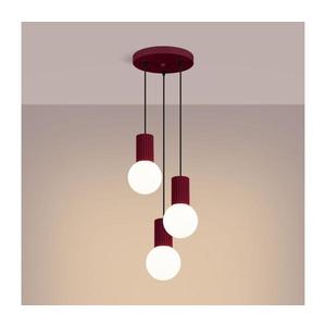 Lustră pe cablu SL.1750 HALO 3xG9/8W/230V d. 25 cm roșu imagine