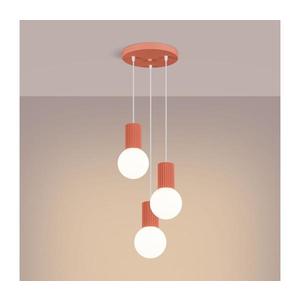 Lustră pe cablu SL.1755 HALO 3xG9/8W/230V d. 25 cm roz imagine