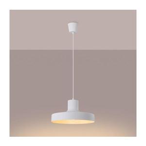 Lustră pe cablu SL.1702 BILO 1xE27/15W/230V d. 35 cm alb imagine