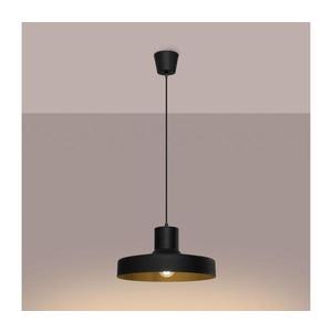 Lustră pe cablu SL.1703 BILO 1xE27/15W/230V d. 35 cm negru imagine