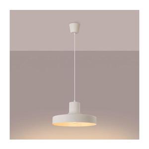 Lustră pe cablu SL.1704 BILO 1xE27/15W/230V d. 35 cm crem imagine