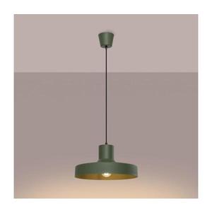 Lustră pe cablu SL.1705 BILO 1xE27/15W/230V d. 35 cm verde imagine
