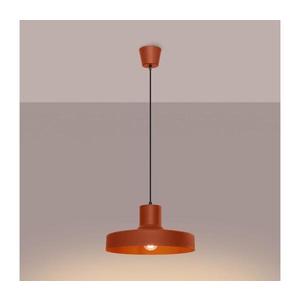 Lustră pe cablu SL.1706 BILO 1xE27/15W/230V d. 35 cm portocaliu imagine