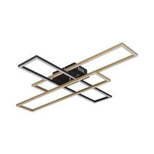 Plafonieră LED Globo 67208-40G DAKARI 40W/230V 3000K 60x80 cm negru/auriu imagine