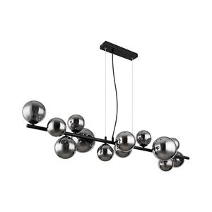 Lustră LED pe cablu Globo 56133-13H RIHA 13xG9/3, 5W/230V fumuriu/negru imagine