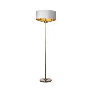 Lampadar Endon 98935 HIGHCLERE 3xE14/40W/230V alb/alamă imagine