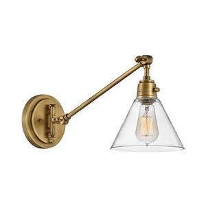 Lampă de perete Hinkley HK-ARTI-1W-HB-CG ARTI 1xE27/60W/230V alamă imagine