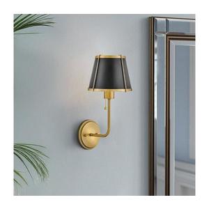 Lampă de perete Hinkley HK-CLARKE1-BR-BK CLARKE 1xE27/40W/230V alamă/negru imagine
