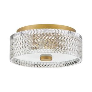 Plafonieră Hinkley HK-ELLE-F-S-HB 2xE27/60W/230V d. 30, 5 cm auriu imagine