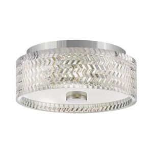 Plafonieră Hinkley HK-ELLE-F-S-CM 2xE27/60W/230V d. 30, 5 cm crom imagine