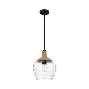 Lustră pe tijă Quoizel QZ-ROYER-1P-MBK ROYER 1xE27/60W/230V d. 30, 2 cm imagine