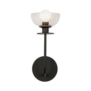 Lampă de perete Alora Mood ALM-SYLVIA-1WB-BK-CL SYLVIA 1xE14/40W/230V negru imagine