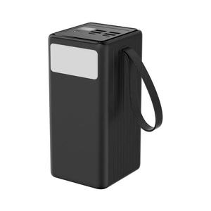 Power Bank 60000 mAh 65W 4xUSB-A + 2xUSB-C, cu lanternă LED și cablu USB-C de 1m imagine