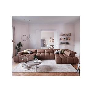 Colțar cu suporturi pentru cap, model TROPEA, formă U, maro, dreapta imagine