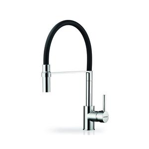 Pyramis 90939801 - Baterie chiuvetă SERINA cu braț flexibil crom/negru imagine