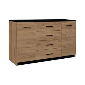 Comodă TAYLER stejar craft/negru imagine