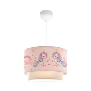 Lustră pentru copii CANDY 1xE27/40W/230V roz imagine