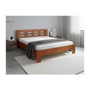 Pat dublu din lemn masiv ANGELA 180x200 cm prune imagine