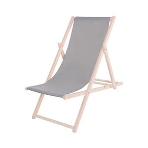 Șezlong de grădină gri/fag imagine