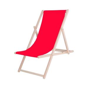 Șezlong de grădină roșu/fag imagine