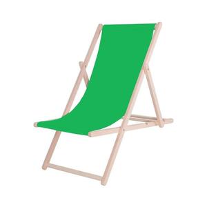 Șezlong de grădină verde/fag imagine