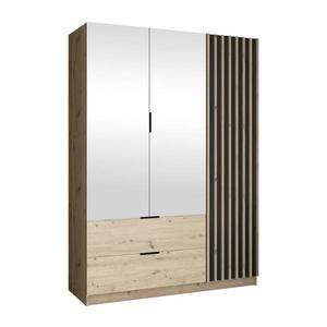 Dulap cu oglindă VISTA 150x215 cm, stejar artisan/grafit imagine