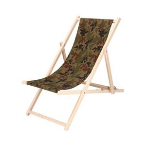 Șezlong de grădină camuflaj/fag imagine