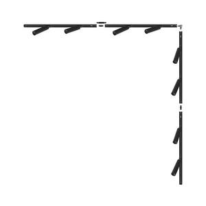 Zuma Line 3588 - Spot pe șină LULU 8xGU10/35W/230V negru imagine