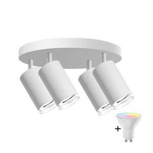 Spot LED RGBW TURYN, dimerizabil, pentru baie, 4x GU10/6, 5W/230V, IP44, alb imagine