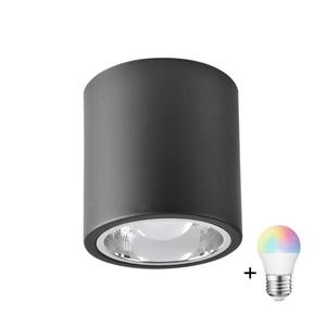 Spot LED RGBW dimerizabil JUPITER 1xE27/6, 5W/230V Ø 13 cm negru imagine