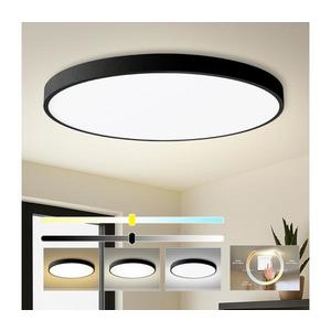 Brilagi Plafonieră LED POOL, 180 W, 230 V, 3000/4500/6000 K, Ø 120 cm, negru imagine