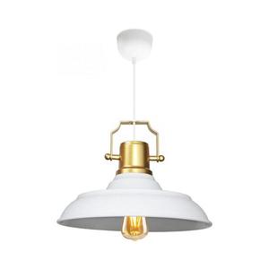 Lustră AYD pe cablu 1xE27/40W/230V alb/auriu imagine