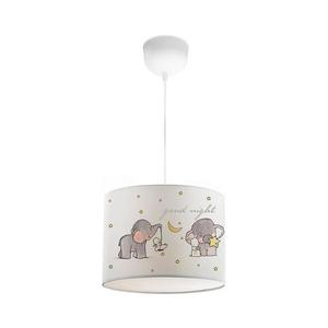 Lustră pentru copii CANDY 1xE27/40W/230V alb/bej imagine