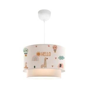 Lustră pentru copii CANDY 1xE27/40W/230V albă/multicoloră imagine