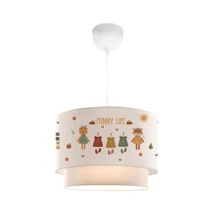 Lustră pentru copii CANDY 1xE27/40W/230V alb/multicolor imagine